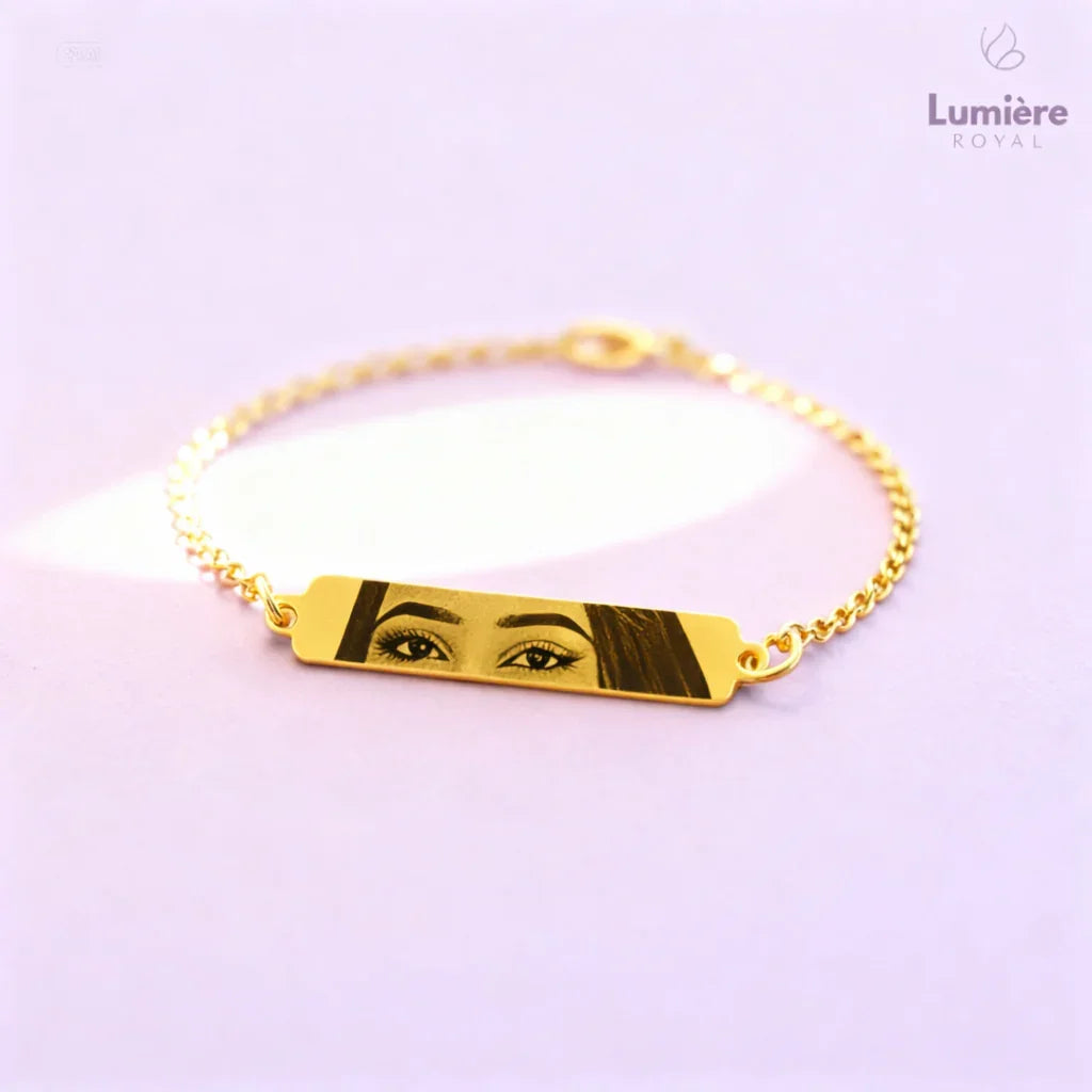 Pulseira Olhar Personalizada com Foto + Brinde