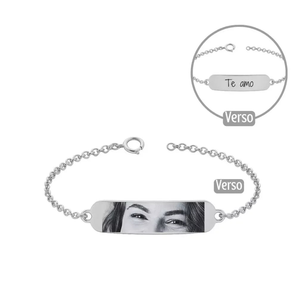 Pulseira Olhar Personalizada com Foto + Brinde