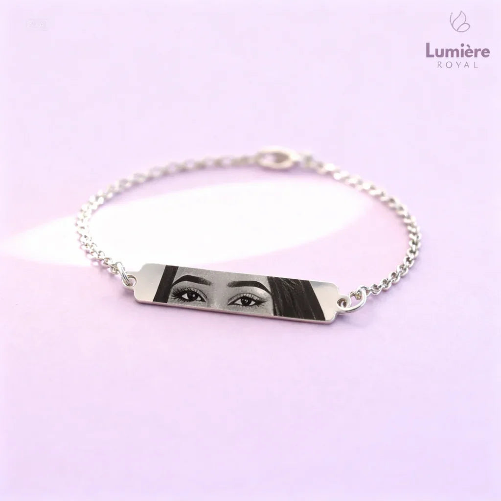 Pulseira Olhar Personalizada com Foto + Brinde